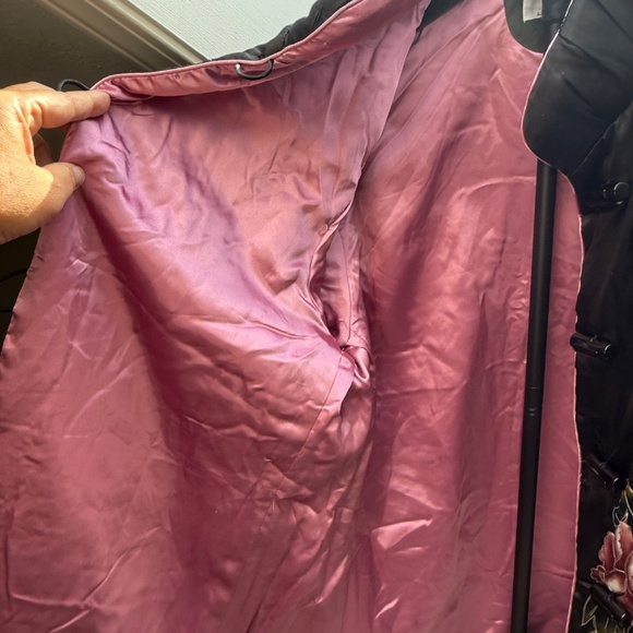 Vintage Quilted Satin Chinese Style Mandarin Collar Jacket By Lee Kuang - Picture 7 of 13